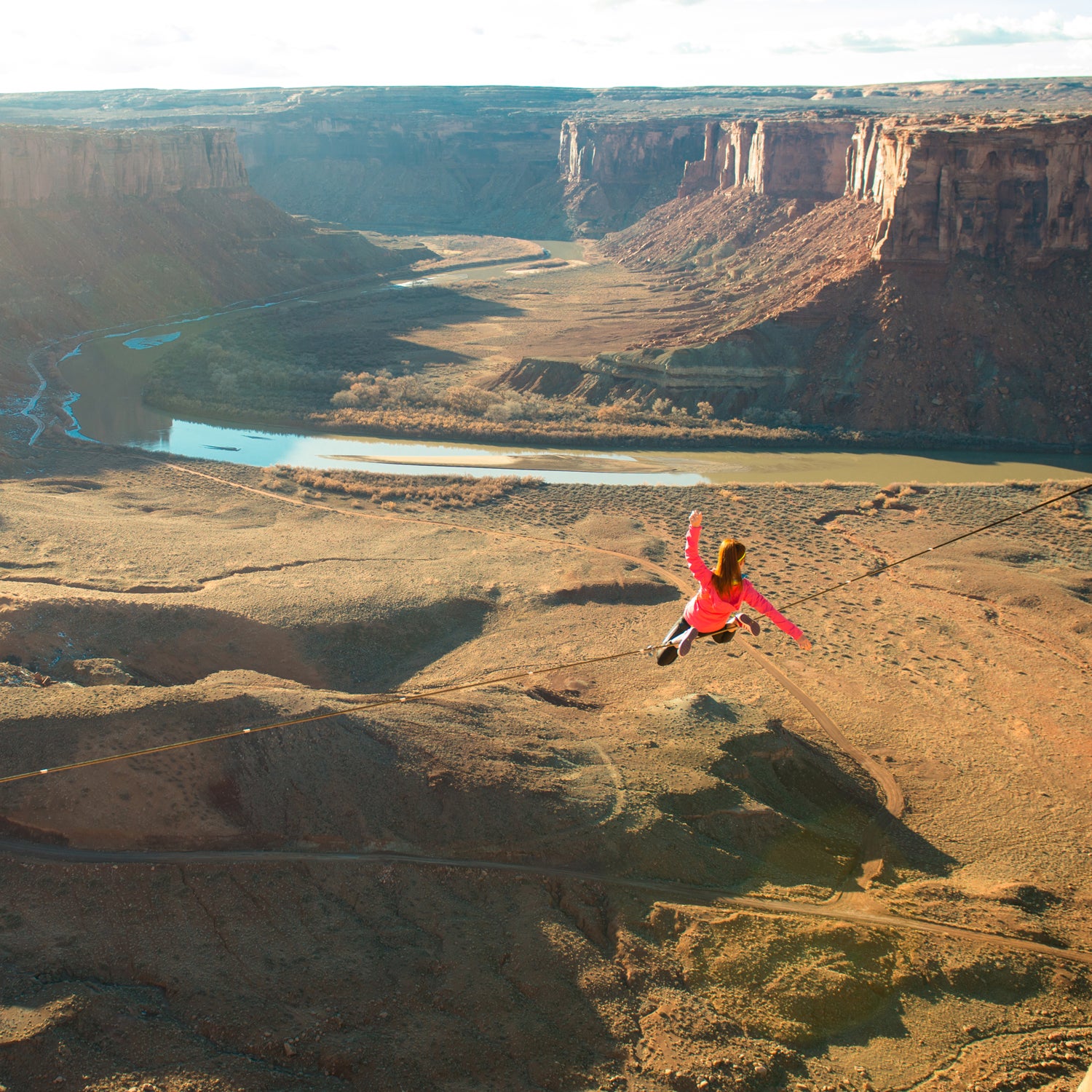 slacklining highlines moab utah viewfinder green river