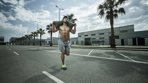 sandbag wicked wednesday workoutl backyard workout