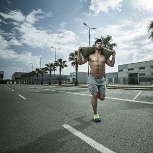 sandbag wicked wednesday workoutl backyard workout