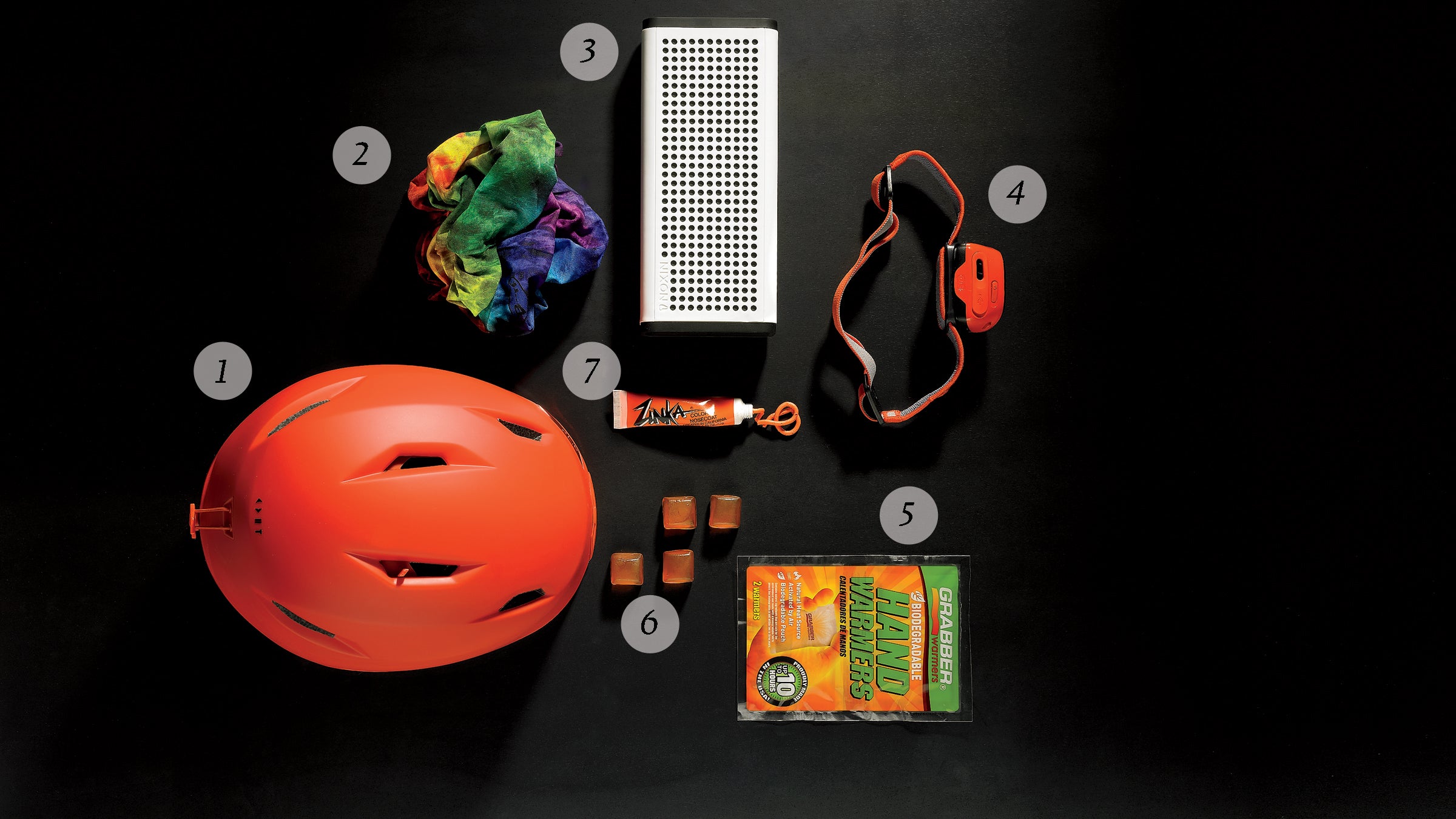 skiing snowboarding snow sports athletes mountain accessories giro clif buff petzl nixon zinka