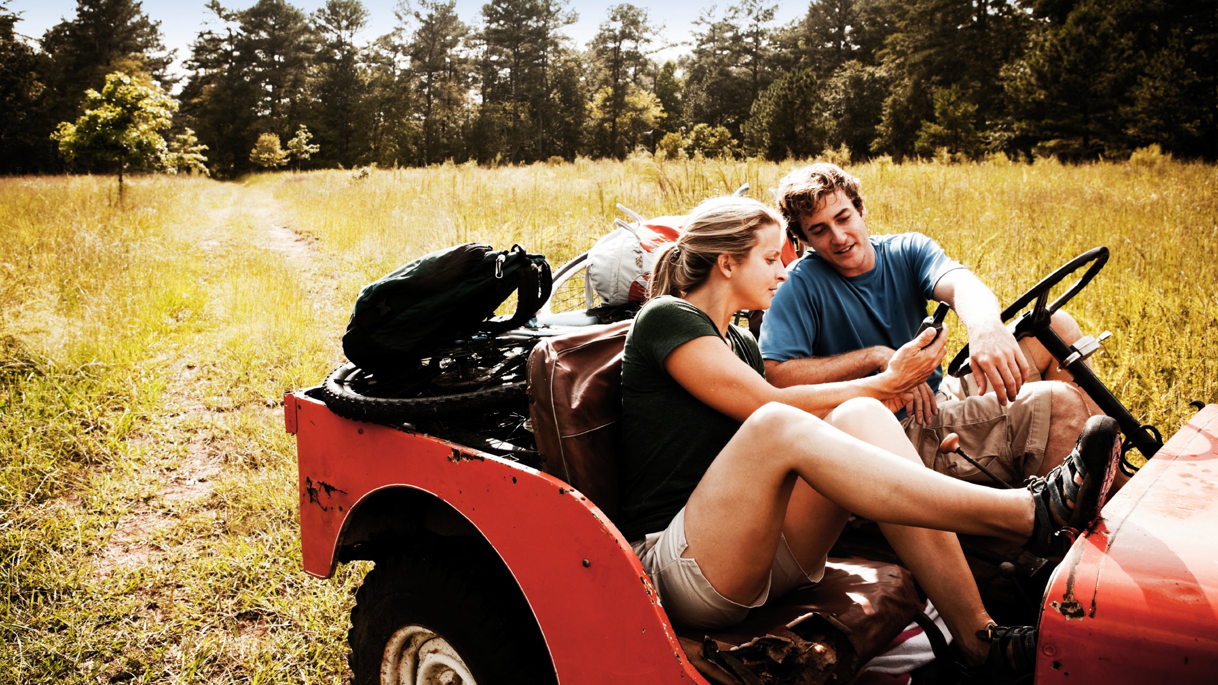 4 wheel drive 4x4 adult adventure automobile bicycles bikes blue sky car Casual Clothing Copy Space countryside couple direction directions driving escape expedition exploring getaway gps horizontal husband Leisure Activity Lifestyle location lost man meadow nature navigation off-road vehicle Outdoors partners people recreation Relaxation rural safari sports utility vehicle suv thirties Togetherness two two people vacation vehicle wife wilderness Woman