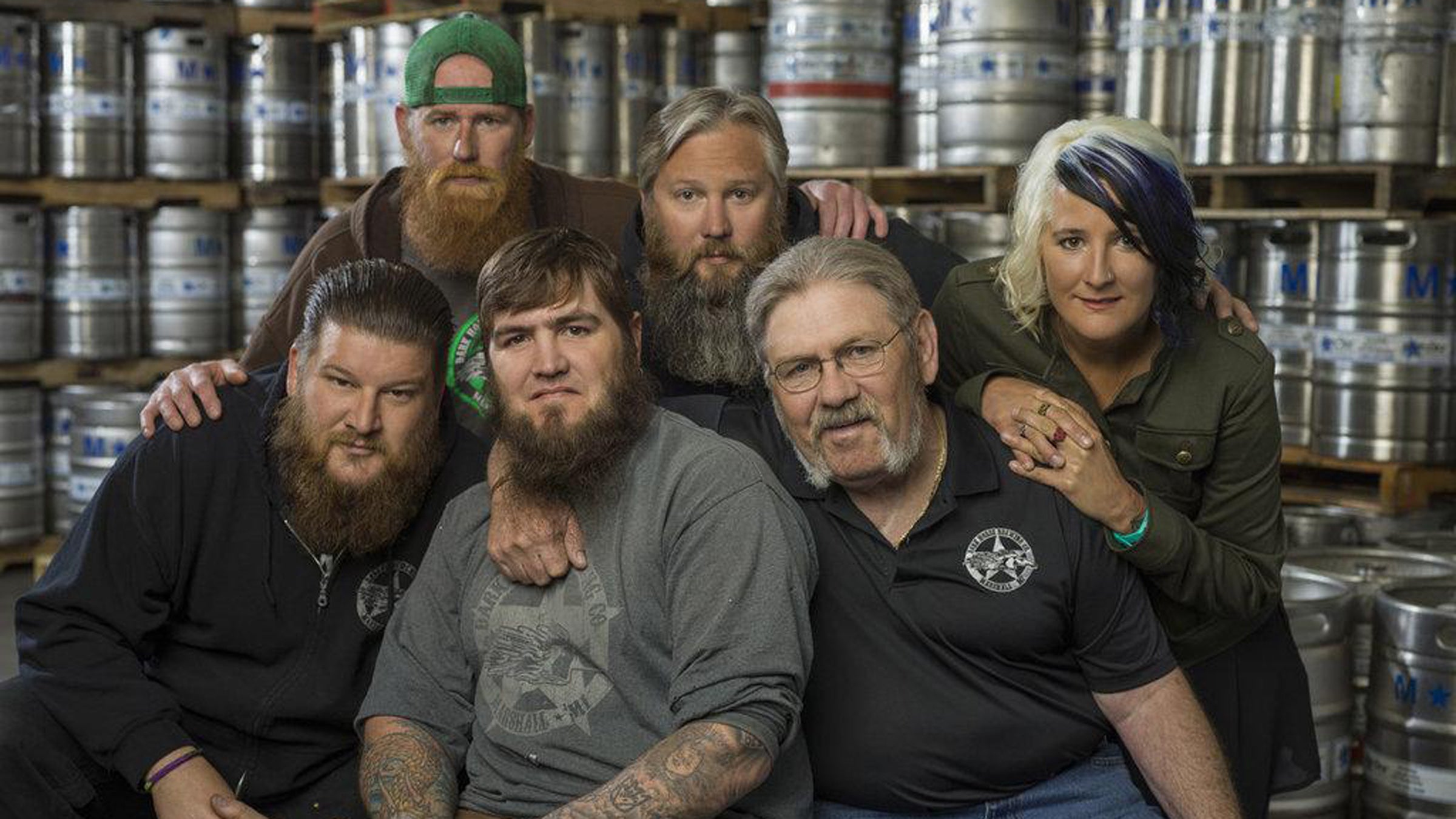 The cast of the History Channel's new show "Dark Horse Nation." 