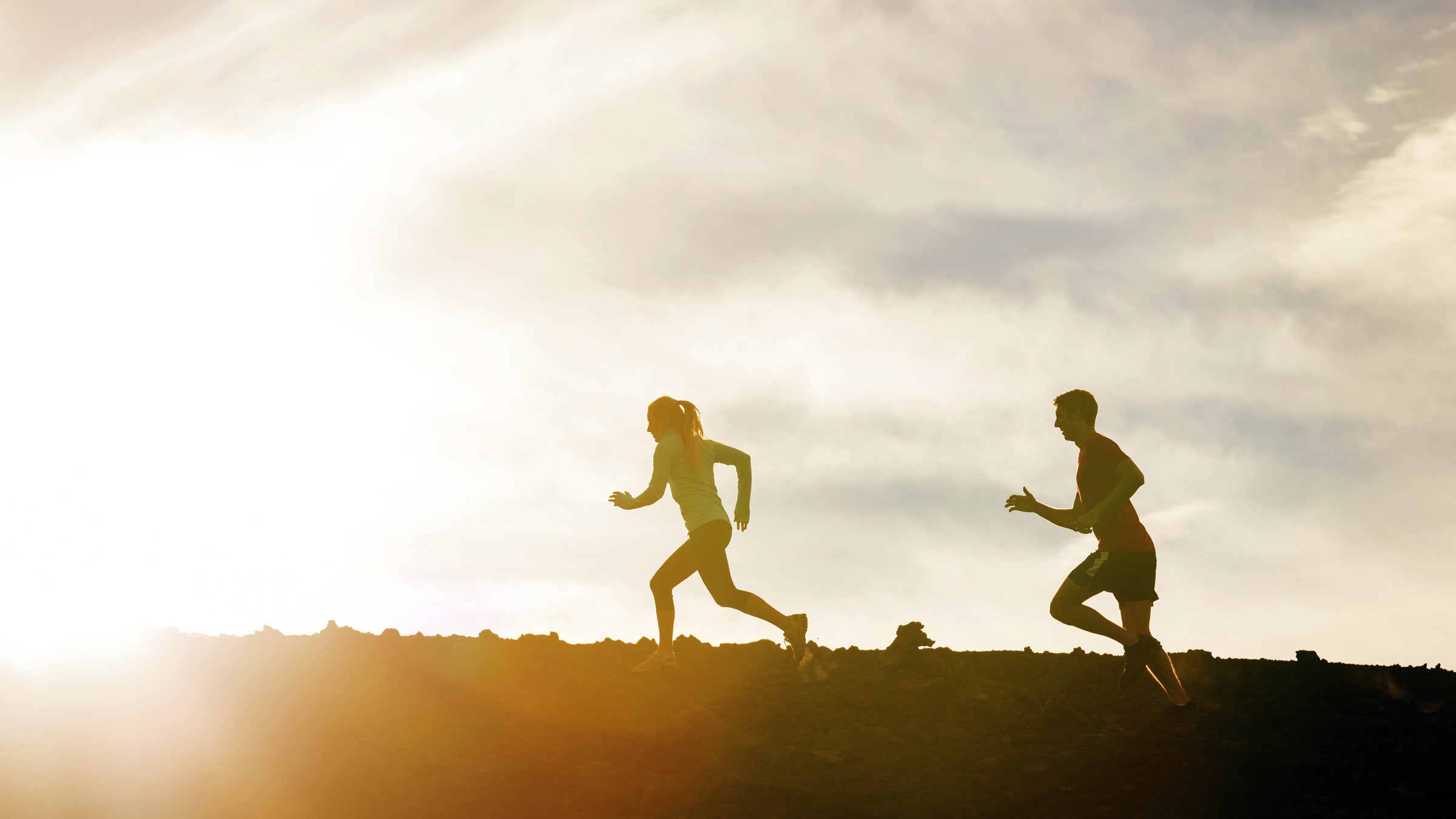 The couple that runs (and eats) together, stays together.
