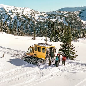 Skeena Cat Skiing. Jevon Zyp and his mother, Lynn Schwartz, set up in the Babine Range four winters ago and run the operation together.