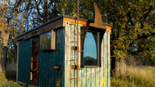 zulu queen rhino cubed shelter tiny home off the grid sustainable home shipping container house shipping container generator outside outside magazine outside online gear shed