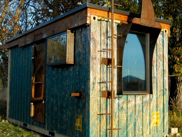 zulu queen rhino cubed shelter tiny home off the grid sustainable home shipping container house shipping container generator outside outside magazine outside online gear shed