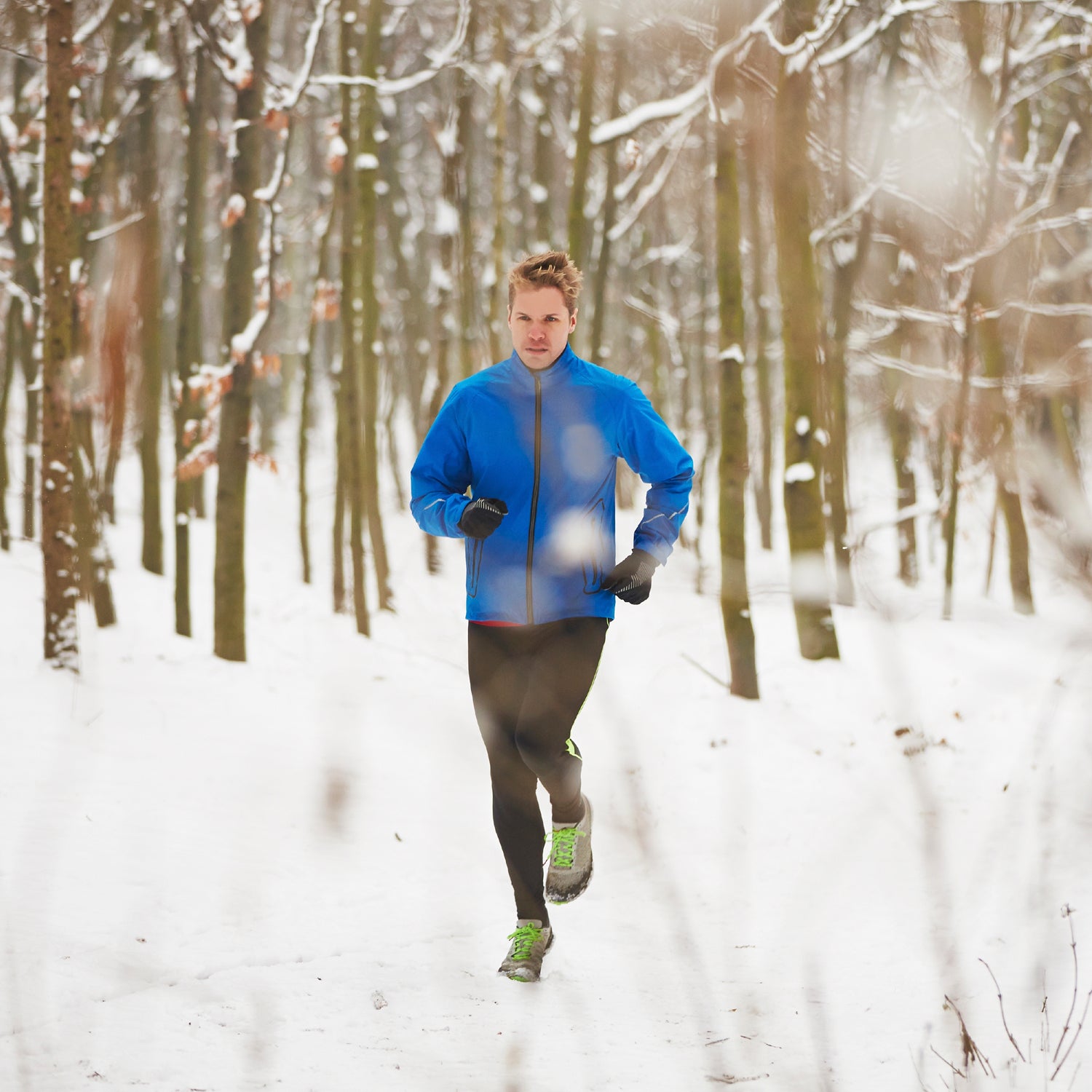 Jogging in outlet cold weather clothing