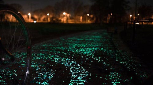The bike paths opened on the 125th anniversary of Van Gogh's death.
