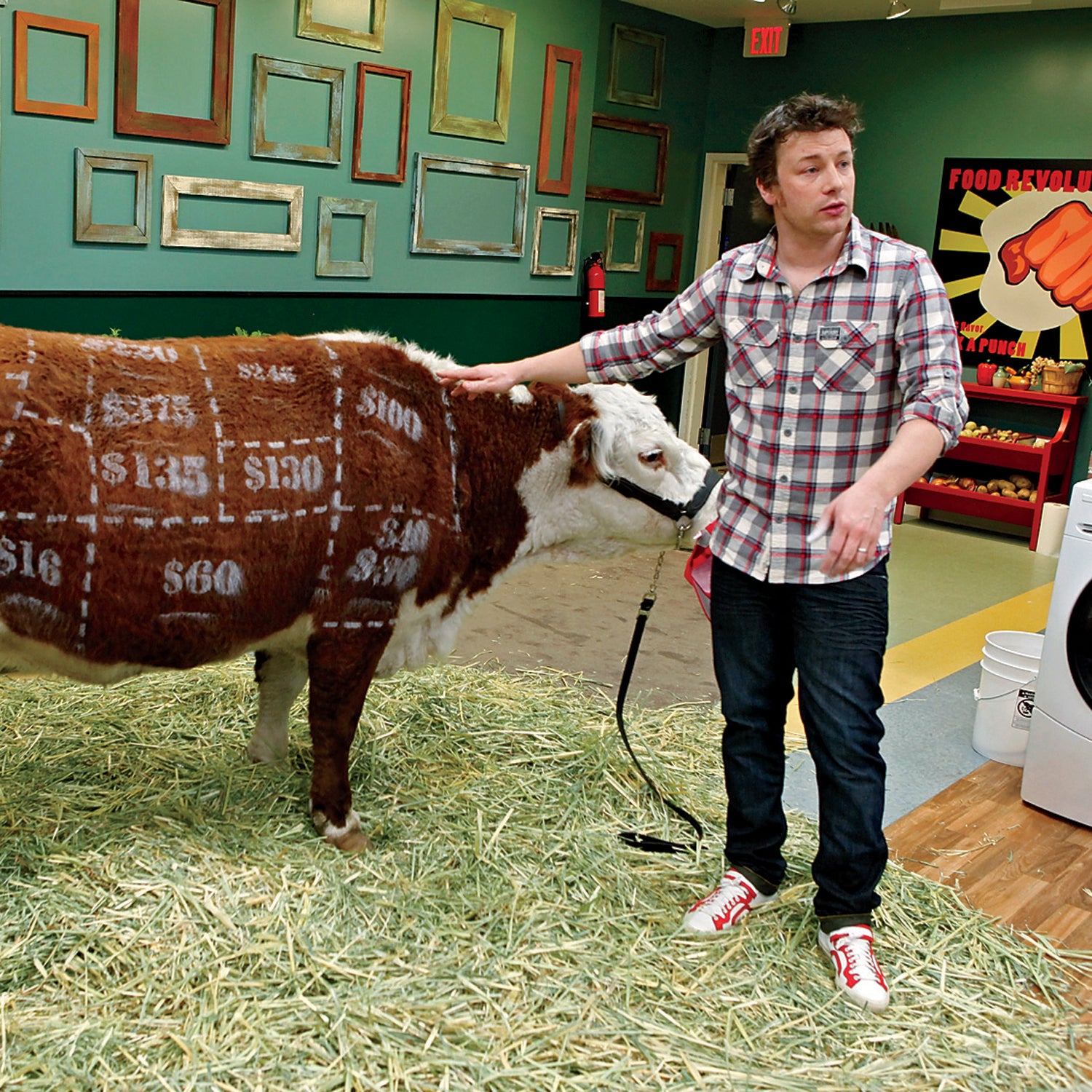 Chef Jamie Oliver during the second season of 'Food Revolution.'