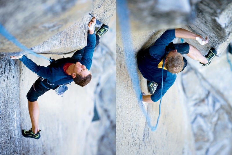 tommy caldwell outside outside magazine outside online corey rich yosemite half dome dawn wall magic mushroom free climbing aid climbing speed climbing climbing records speed record matt samet el capitan justen sjong