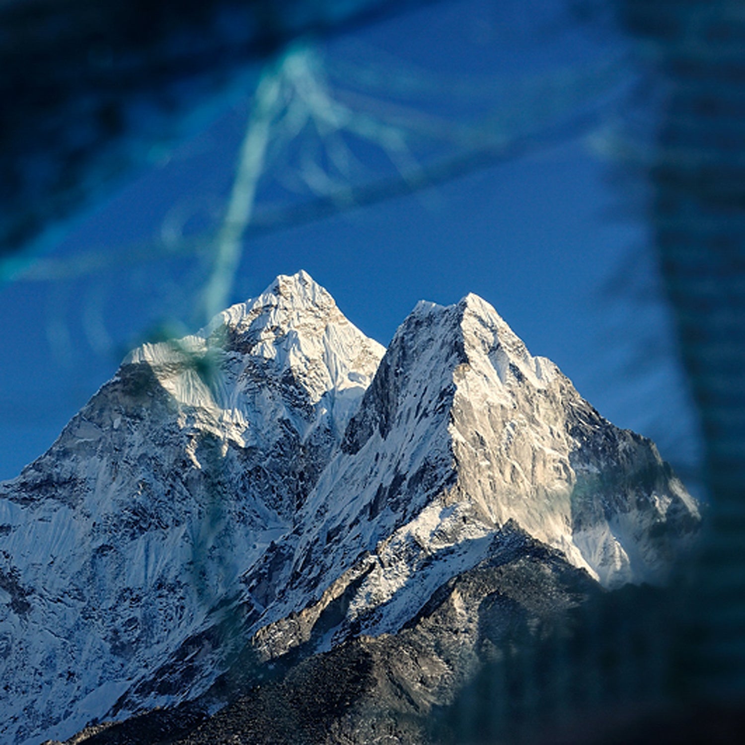 prayer flags dingboche nature trekking everest himal khumbu himalayas mountains landscape