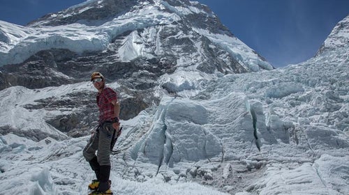 Schaffer in the Khumbu Icefall