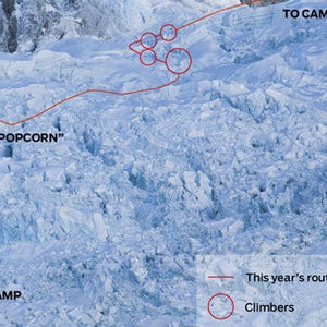 The 2012 Khumbu Icefall route