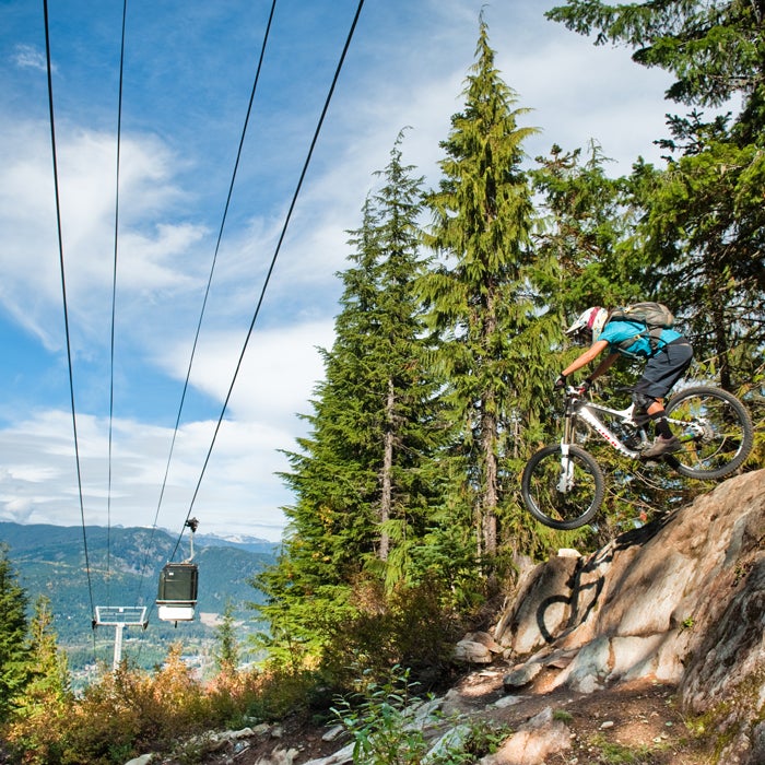 To roll a log, pump through a trail, or air off a ledge, weight and unweight your bike. Sometimes it鈥檚 one wheel at a time. Other times it happens simultaneously. In either case, compressing and releasing, plus creating and managing pressure, will make your riding more dynamic and fluid.