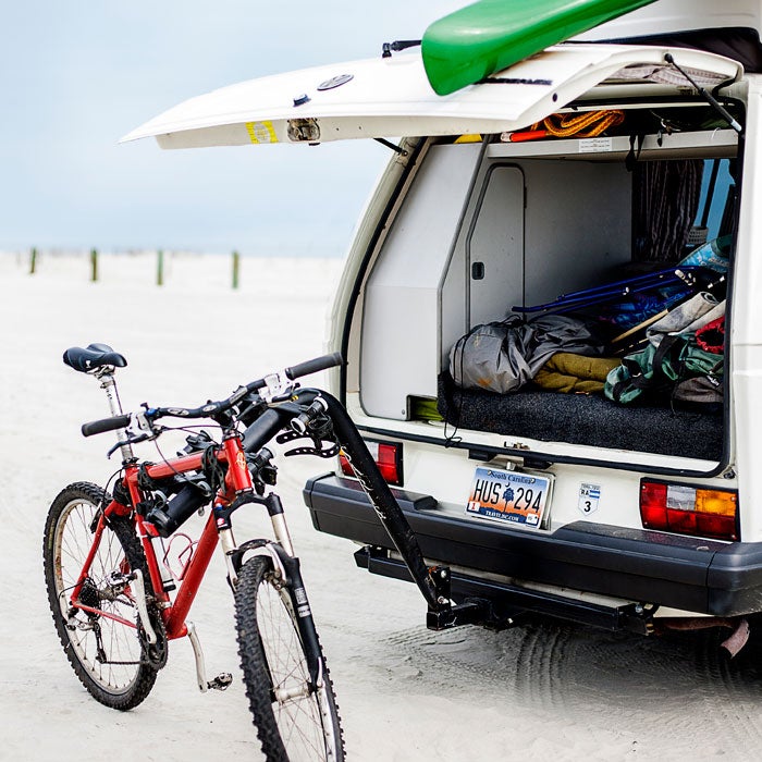 Fold-Down Bike Rack and Hitch