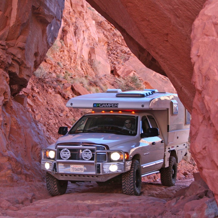 This pop-up truck-bed camper (from $33,000 to $75,000) is designed for backcountry adventures. With the push of a button, the top electronically expands in less than a minute. The seamless monocoque shell, light and strong, is made from a fiberglass-reinforced carbon-fiber sandwich over closed-cell foam. 

That construction makes this camper warmer and quieter than its competitors, but it’s still ready for rough terrain. Unlike traditional campers, there’s no wood, staples, caulk, or chopped-fiberglass insulation to fail during off-road jostling.