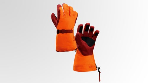 New technology from Arc'teryx allows for more natural hand movement while wearing the Lithic gloves.