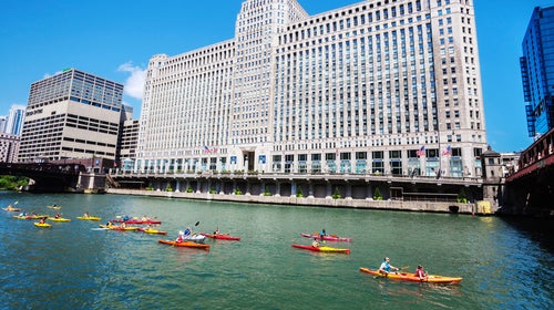 1930s ARCHITECTURE Architectural Detail Architectural Style Art Deco Boat Building Chicago Chicago River City City Break Color Commercial Building Cook County Day Downtown Editorial Famous Place Getaway Horizontal Illinois Landmark Local Landmark Merchandise Mart Midwest Natural Landmark Near North Side OUTDOORS PHOTOGRAPHY People Public Building River Shop Sights Sightseeing Sky Summer Sunny TOURISM TRANSPORTATION Twentieth Century URBAN USA Vintage Wide Angle kayak