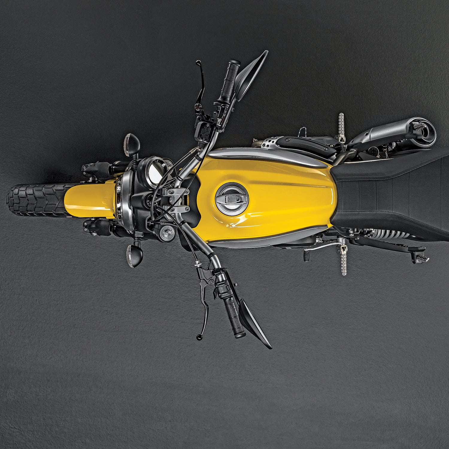 ducati scrambler motorcycle gear outside