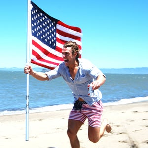 american flag fourth of july tailgaiting independence day chubbies shorts 'mericas beach patriotism july fourth 7/4 america united states of america outside outside magazine outside online