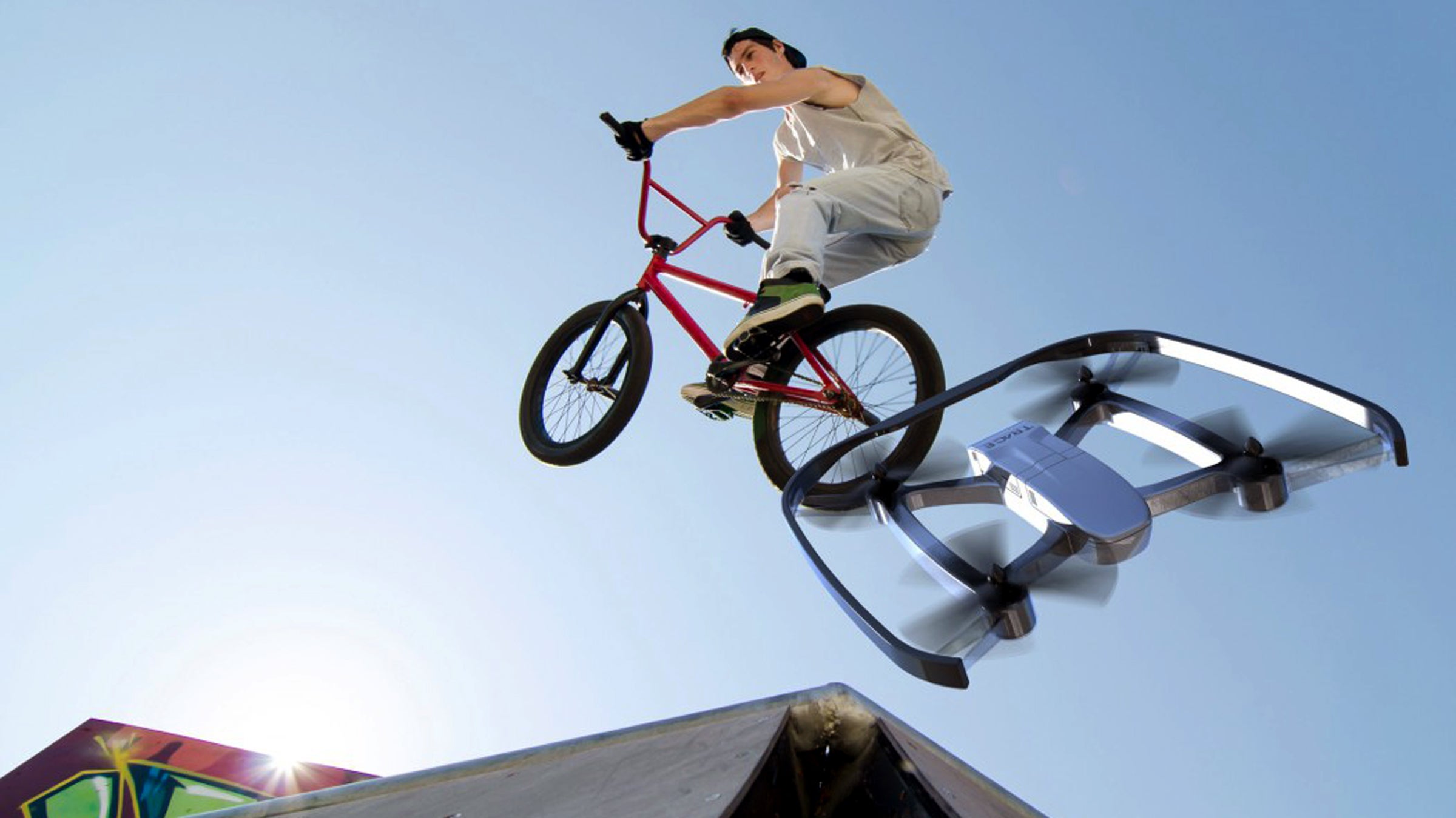 flyr1 drone action camera technology