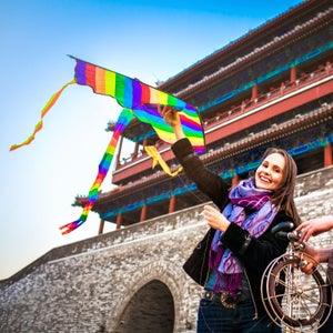 outside outside magazine outside online katie arnold gear girl winter travel gear travel gear carry-on essentials lululemon power date dress SON-R Flex slip-ons beijing kites