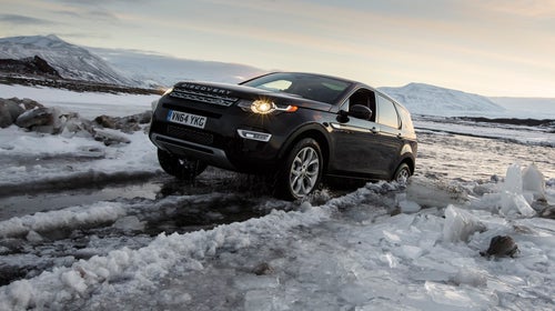 Harrowing driving conditions are no match for the Discover Sport's off-road capabilities.