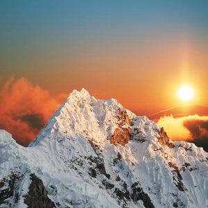 Alpamayo peak in Cordilleras