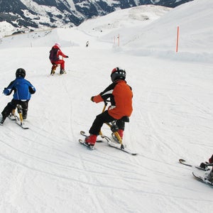 outside magazine outdoors slope tyrol austria skibob monoski teleski snow-skate ski board