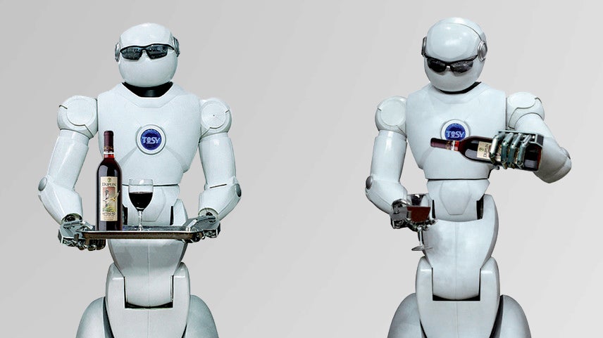 New robots can mix our drinks or figure out what we want to order while we read a menu.