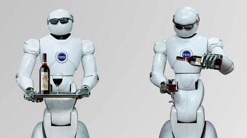 New robots can mix our drinks or figure out what we want to order while we read a menu.