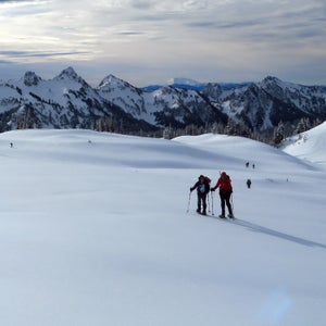 mt rainier national park mazama ridge winter hiking