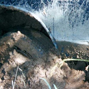 Truck stuck in mud