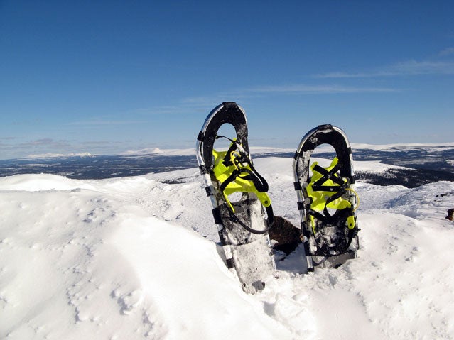 How do I train for my first snowshoeing trip?