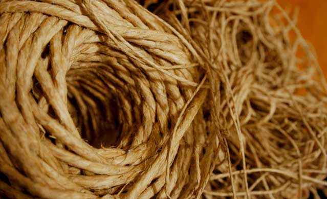 How do you make a plant-fiber rope?