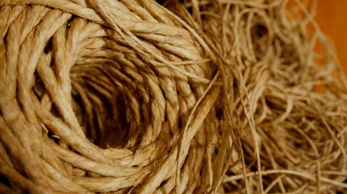How do you make a plant-fiber rope?