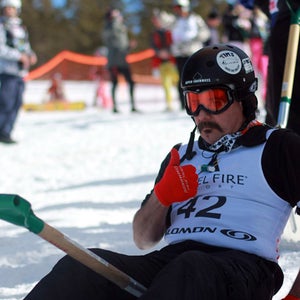 Shovel racing.