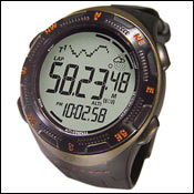 HighGear Angler Men Black Silicone Strap Digital Compass Fishing Watch For  Parts | eBay