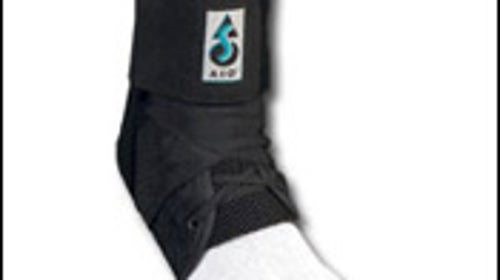 Does wearing an ankle brace when hiking create a dependency on it?