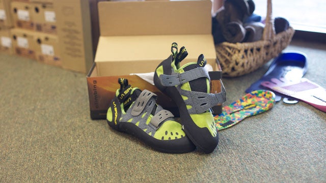 First on sale climbing shoes