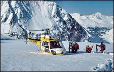 Heliskiing in Alaska's Chugach range