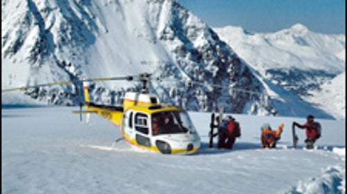 Heliskiing in Alaska's Chugach range