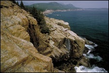 Acadia National Park's rocky coastline, Maine