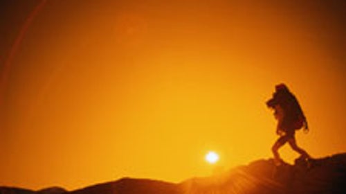 Backpacking into the night