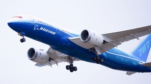 Boeing 787 Dreamliner eco-friendly airplane travel air safety lithium ion battery