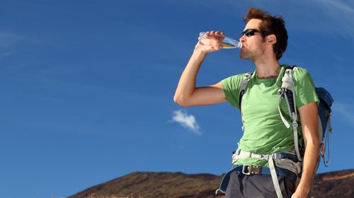 glass water bottle gear guy