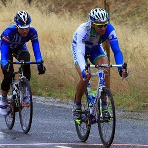Jan Barta and Christian Meier during the Tour of California