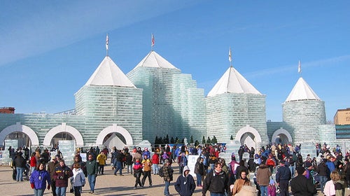 St. Paul, Minnesota's ice castle