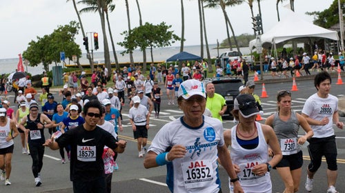 The Honolulu Marathon attracts runners from around the world