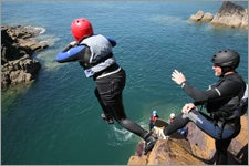 Coasteering in Wales